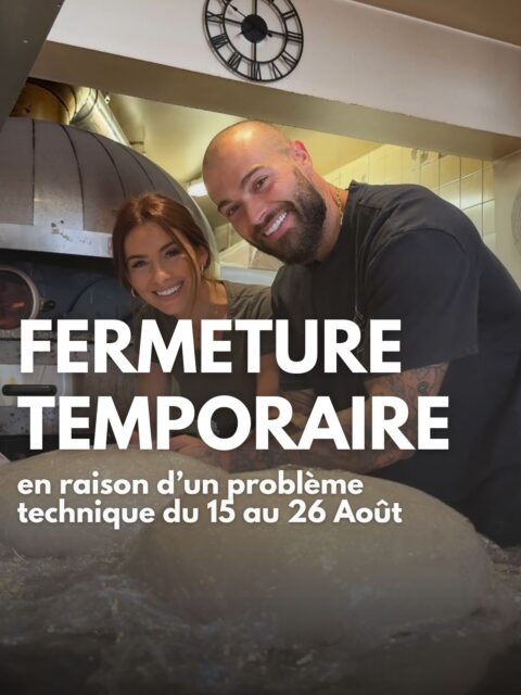 Dans la vie, on n’a pas toujours la main sur les événements, et parfois il faut simplement savoir s’adapter. ❤️
Nous sommes malheureusement contraints de fermer temporairement La Bottega du 15 au 26 août, en raison d’un problème technique indépendant de notre volonté.
Nous sommes vraiment désolés de cette situation, particulièrement en cette période estivale, et nous vous remercions sincèrement pour votre compréhension et votre fidélité.
Nous vous tenons bien évidemment au courant de l’évolution de la situation et nous aurons le plaisir de vous retrouver très rapidement pour partager à nouveau de belles pizzas avec vous.